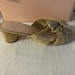 Gold Emilia Mule